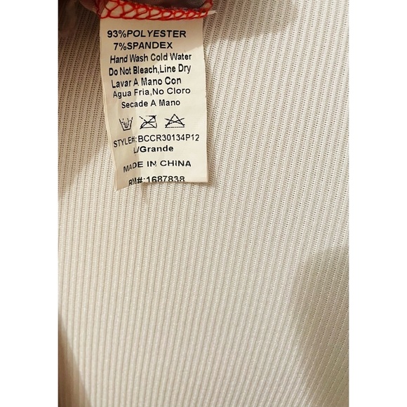 Banjul Leopard mix print halter bodysuit snap crotch size Medium - Picture 7 of 7